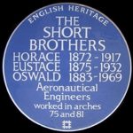 short brothers commemorative plaque railway arches queens park battersea london
